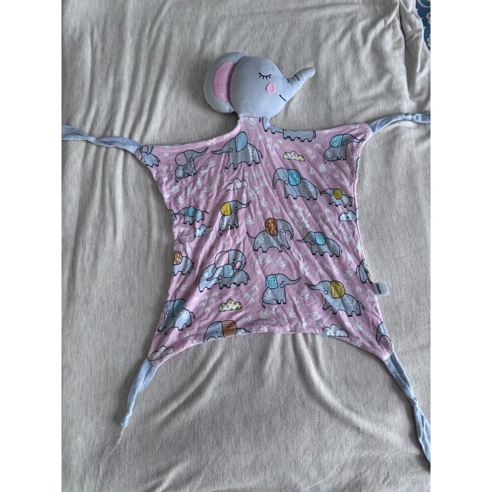Little Sleepies pink elephant lovey